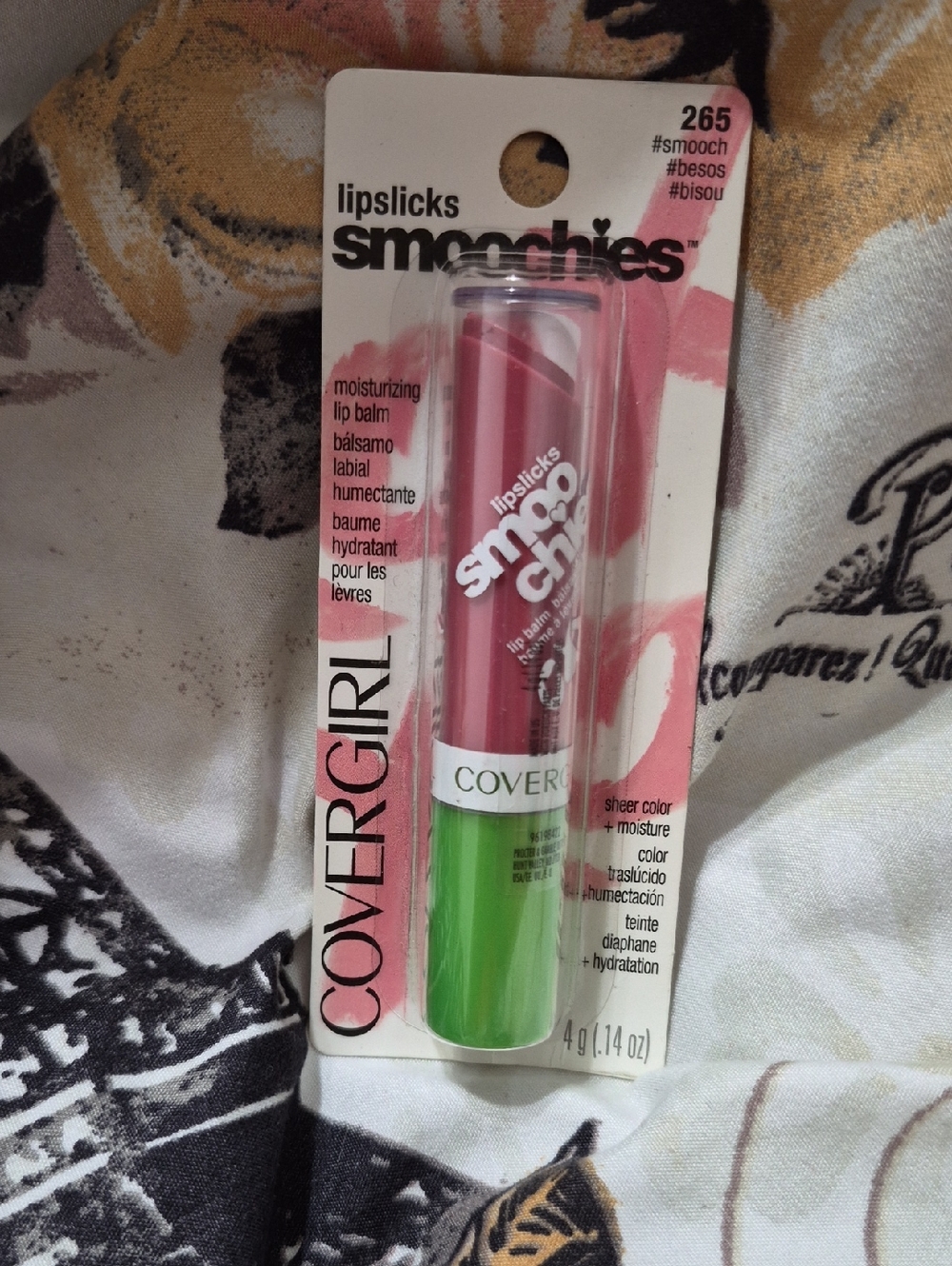 COVERGIRL Smoochies Moisturizing Lip Balm - Pink with Green Cap